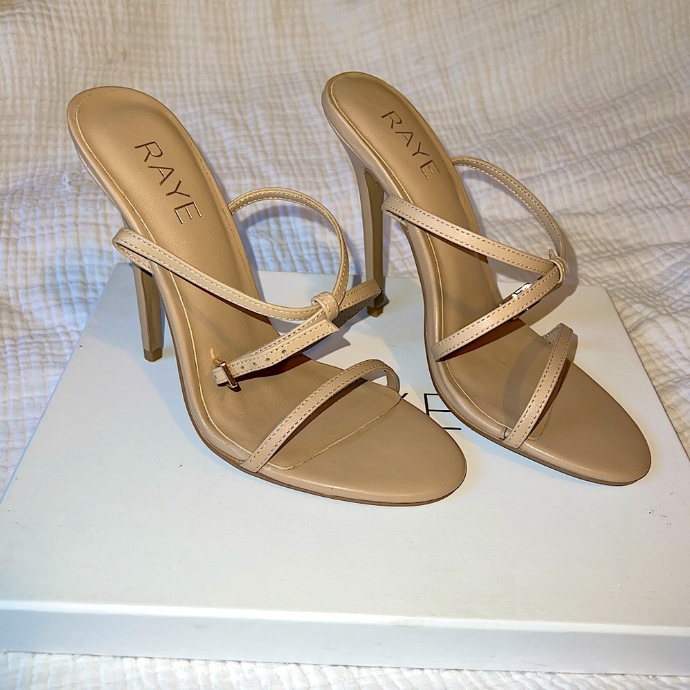 Revolve RAYE Bali Heel in Light Nude Size 8.5